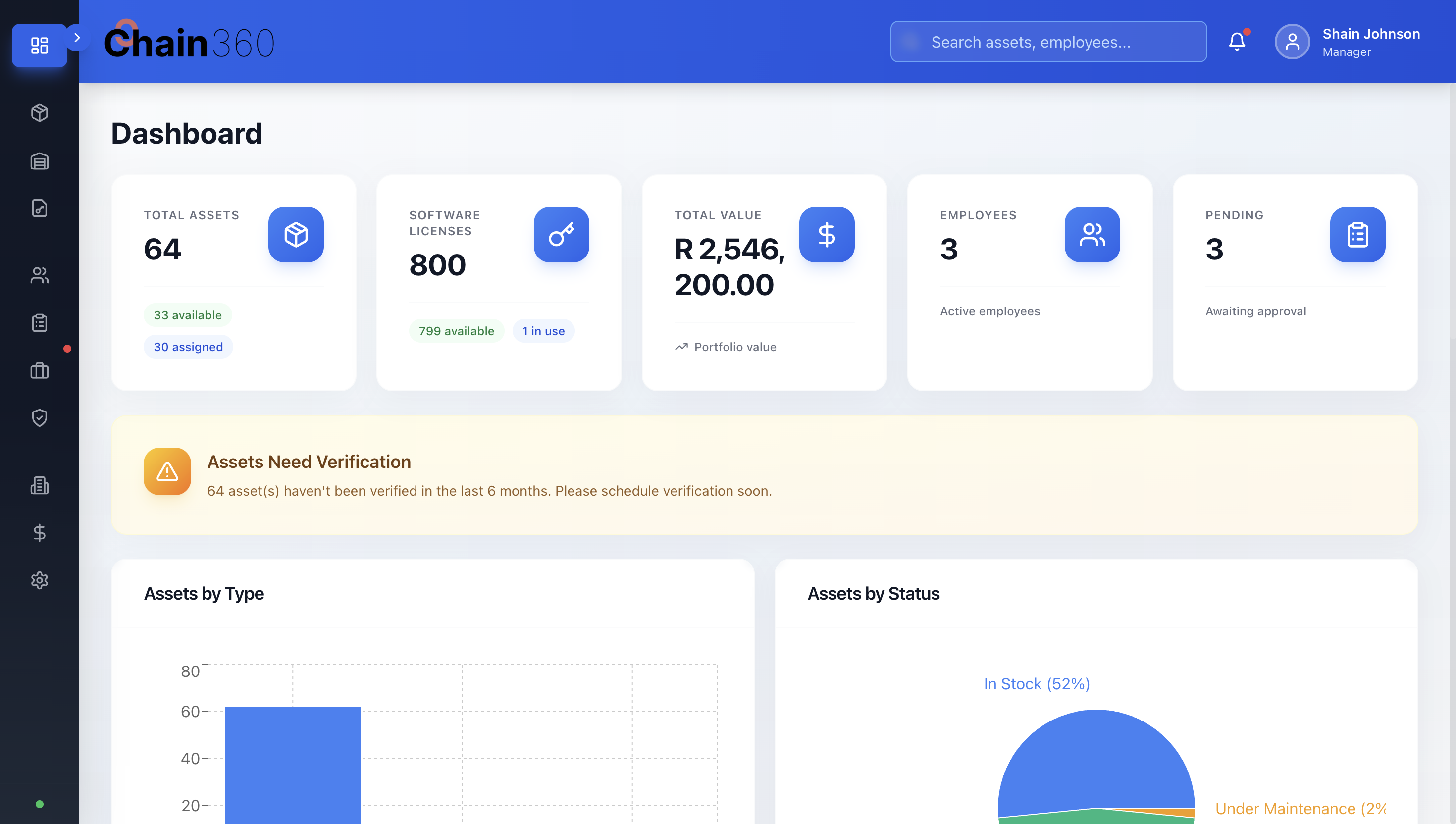Chain360 Dashboard